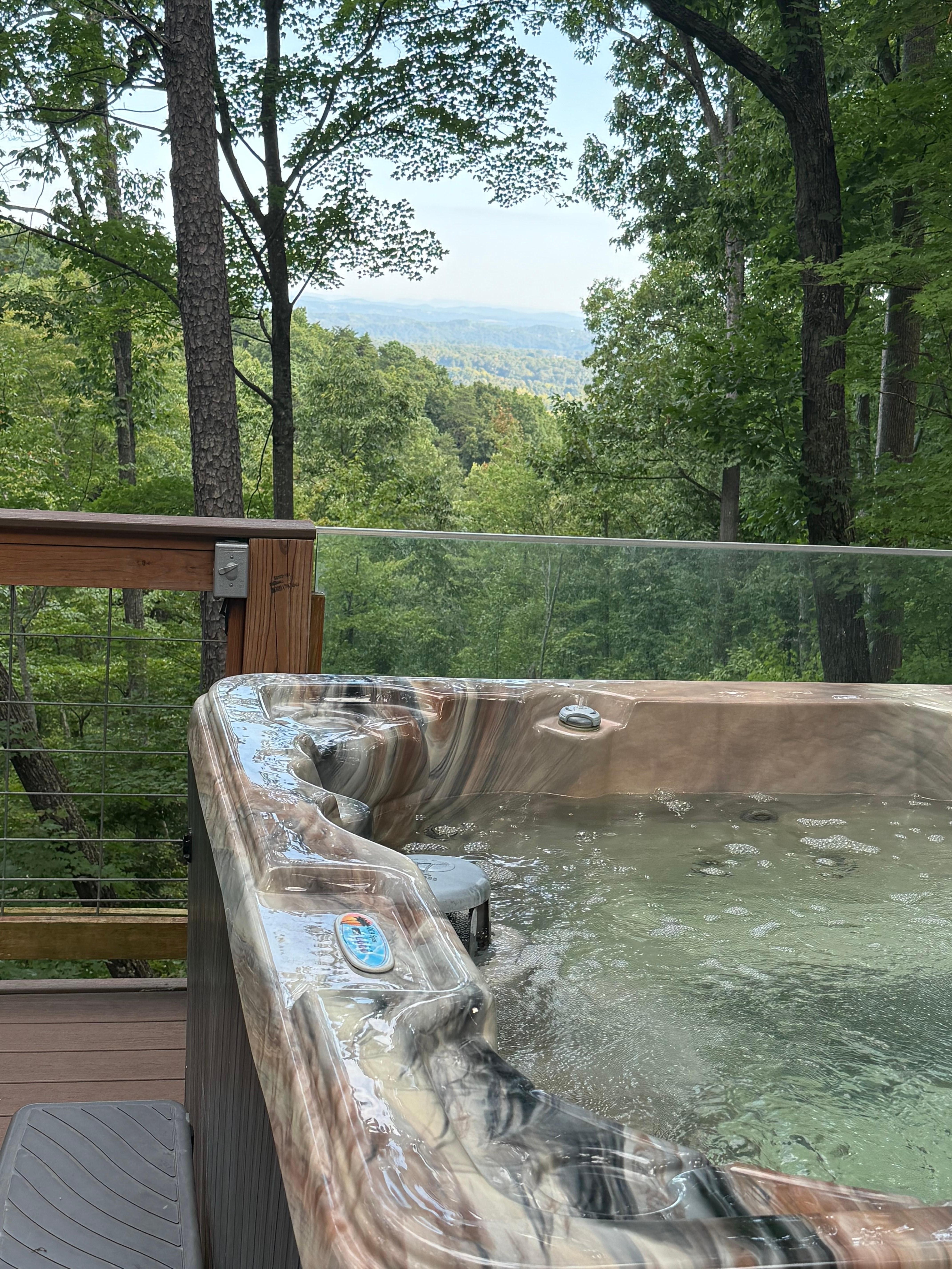 Hot tub serenity!