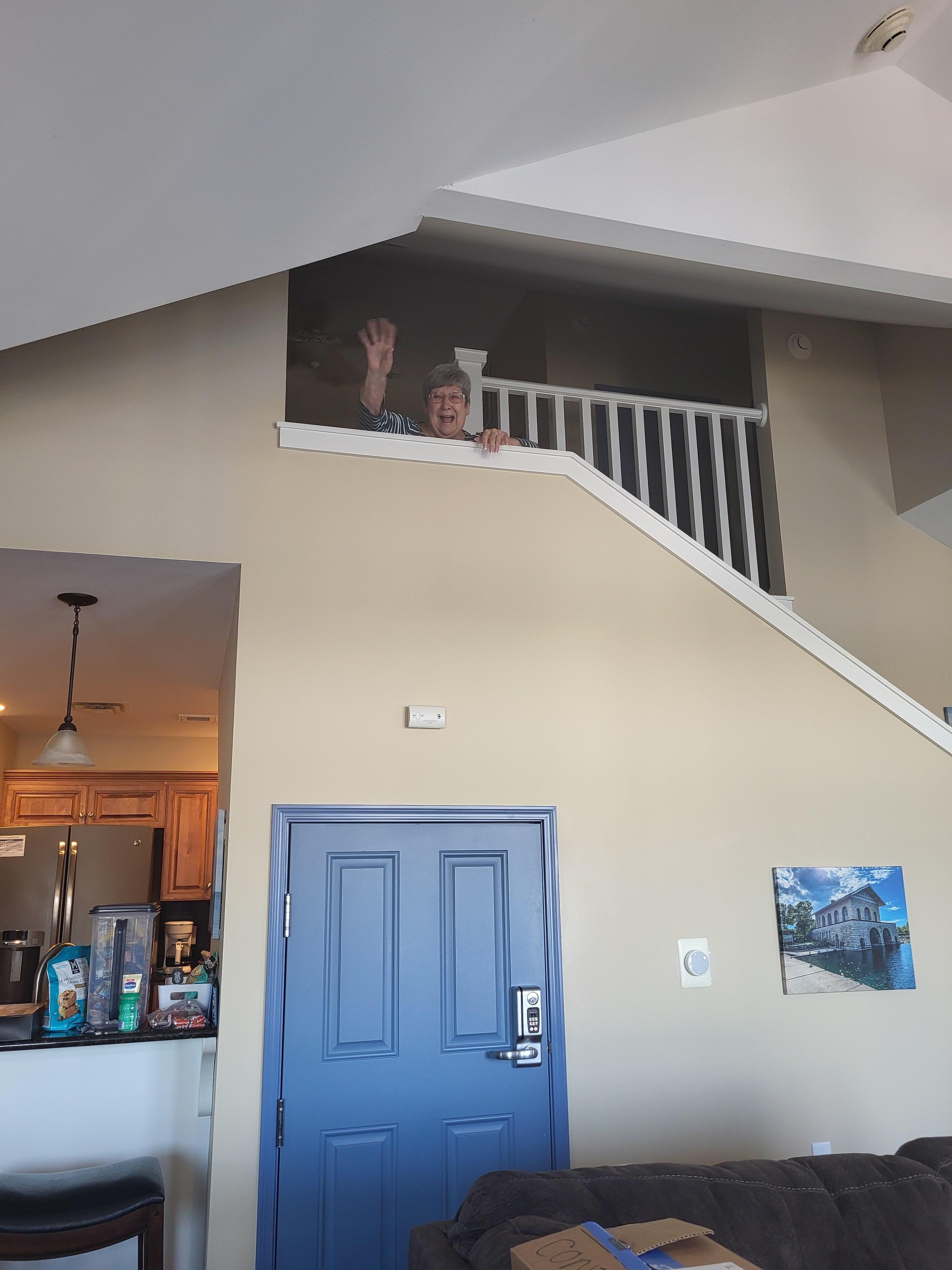 Stairway to laundry, 2nd  and 3rd bedroom