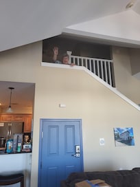 Stairway to laundry, 2nd and 3rd bedroom