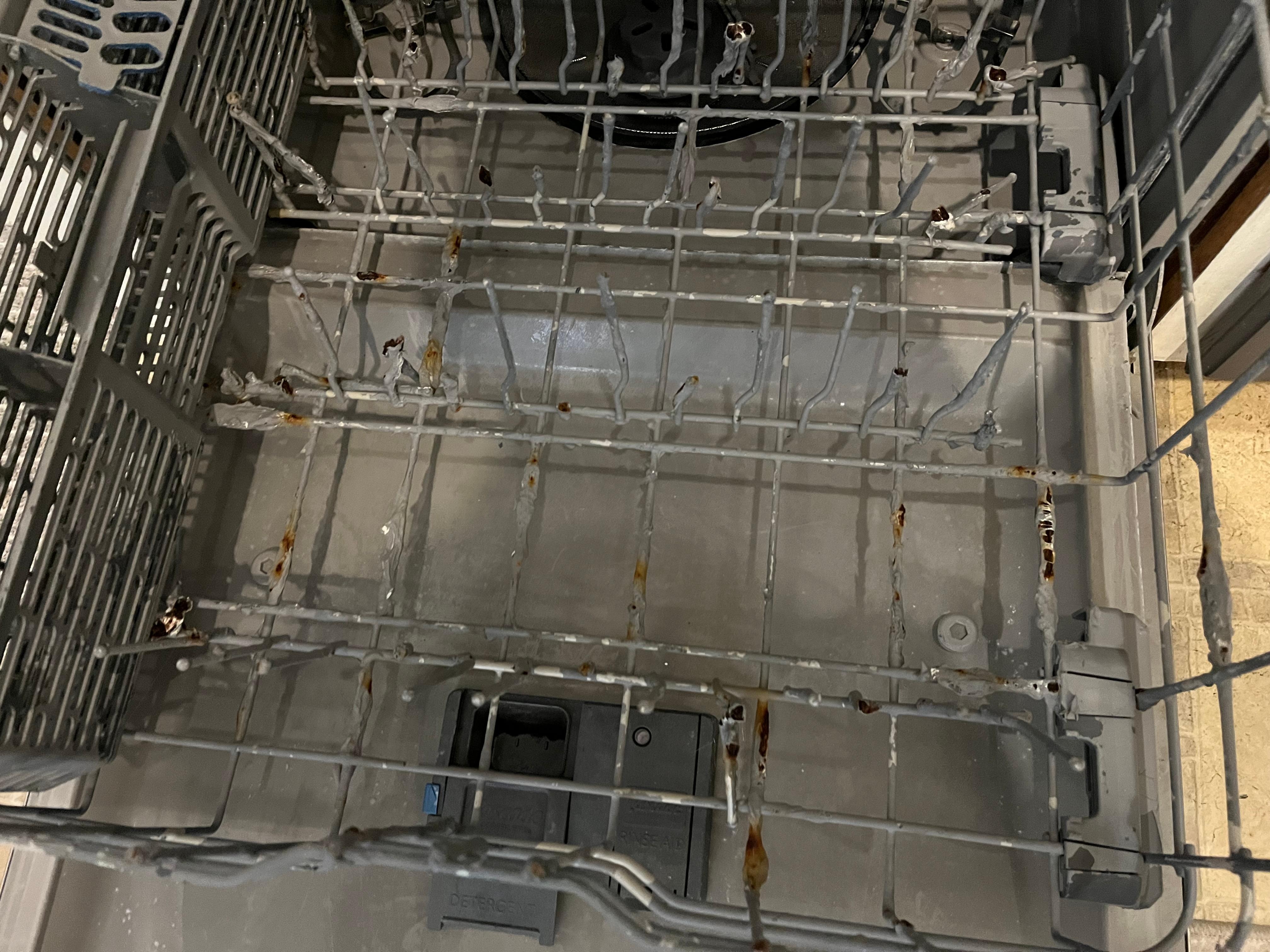 Rusted dishwasher racks