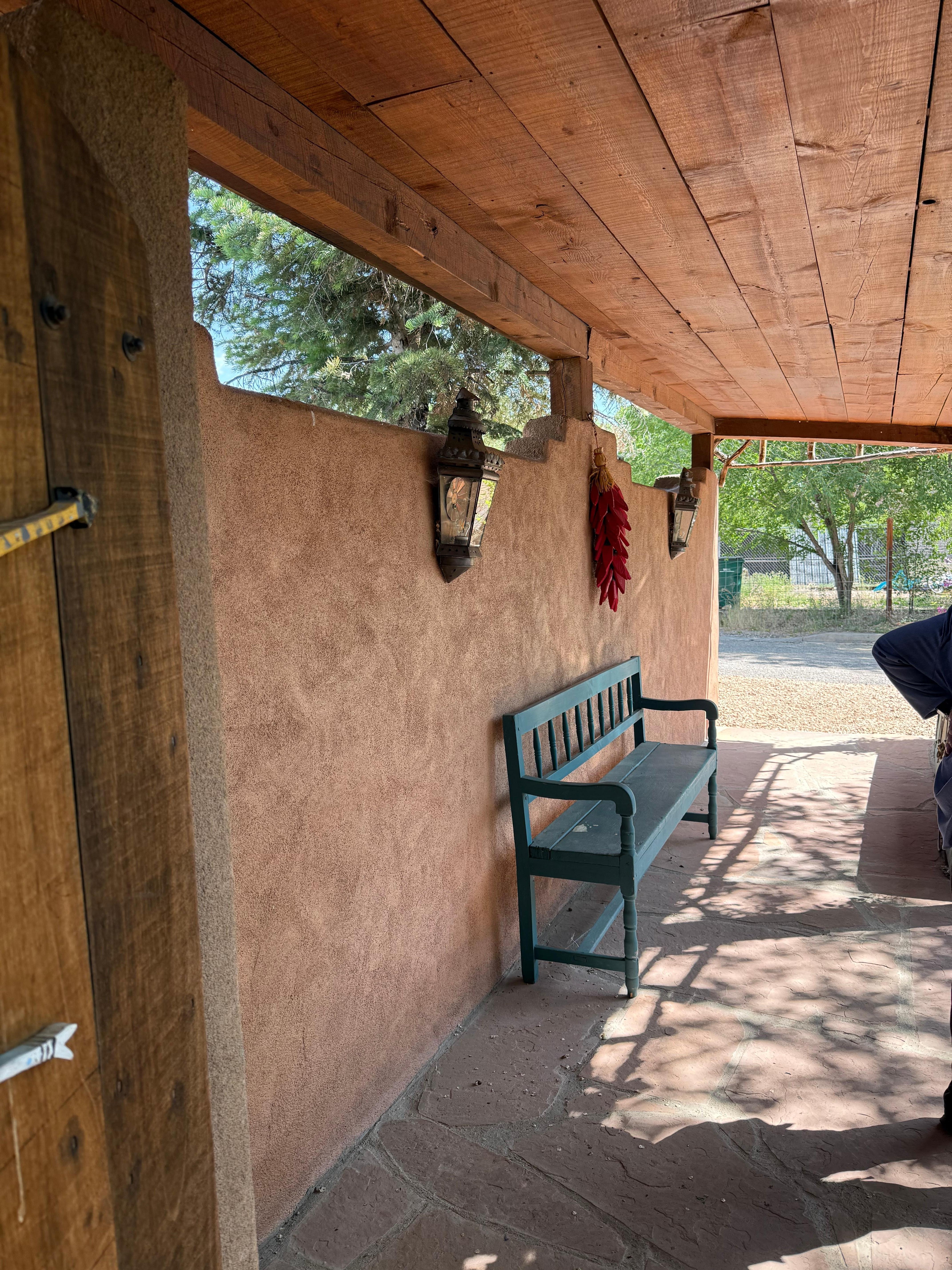 Wall we had to jump over to get the gate unlocked. Good thing my son is not too fat.