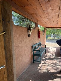 Wall we had to jump over to get the gate unlocked. Good thing my son is not too fat.