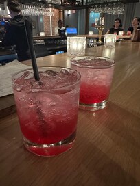 Welcome drinks were a beautiful touch after a long drive!