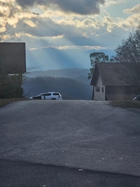 Outside view looking towards mountains