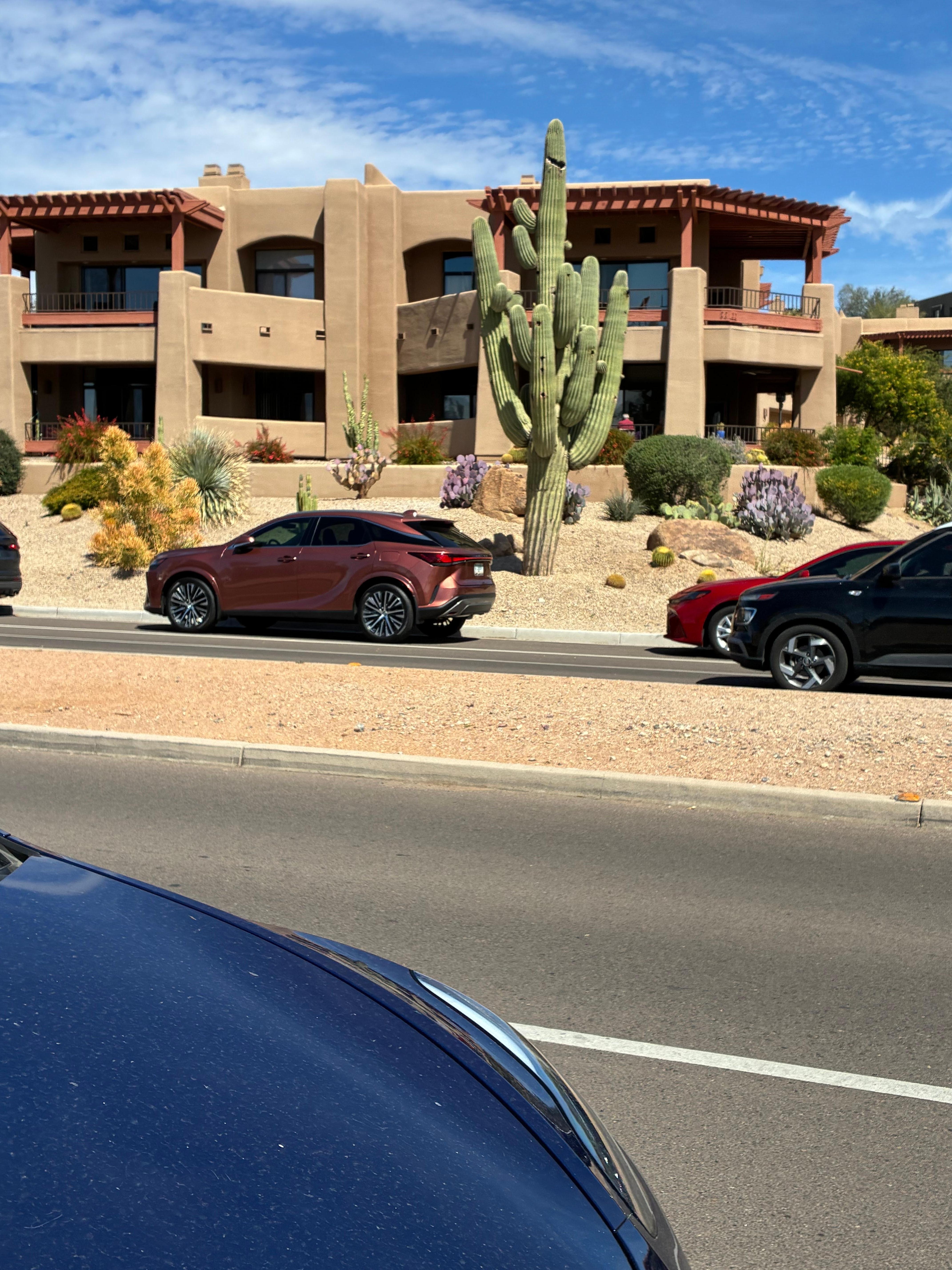 One of the residences visible from the park. 