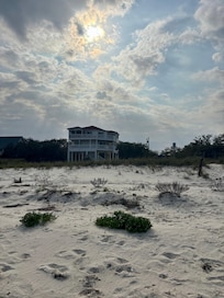 View from the beach