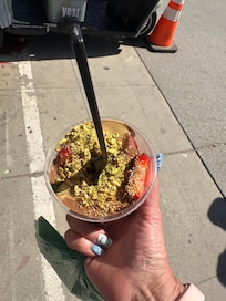 Amazing Dubi Chocolate strawberry with pistachio cream!