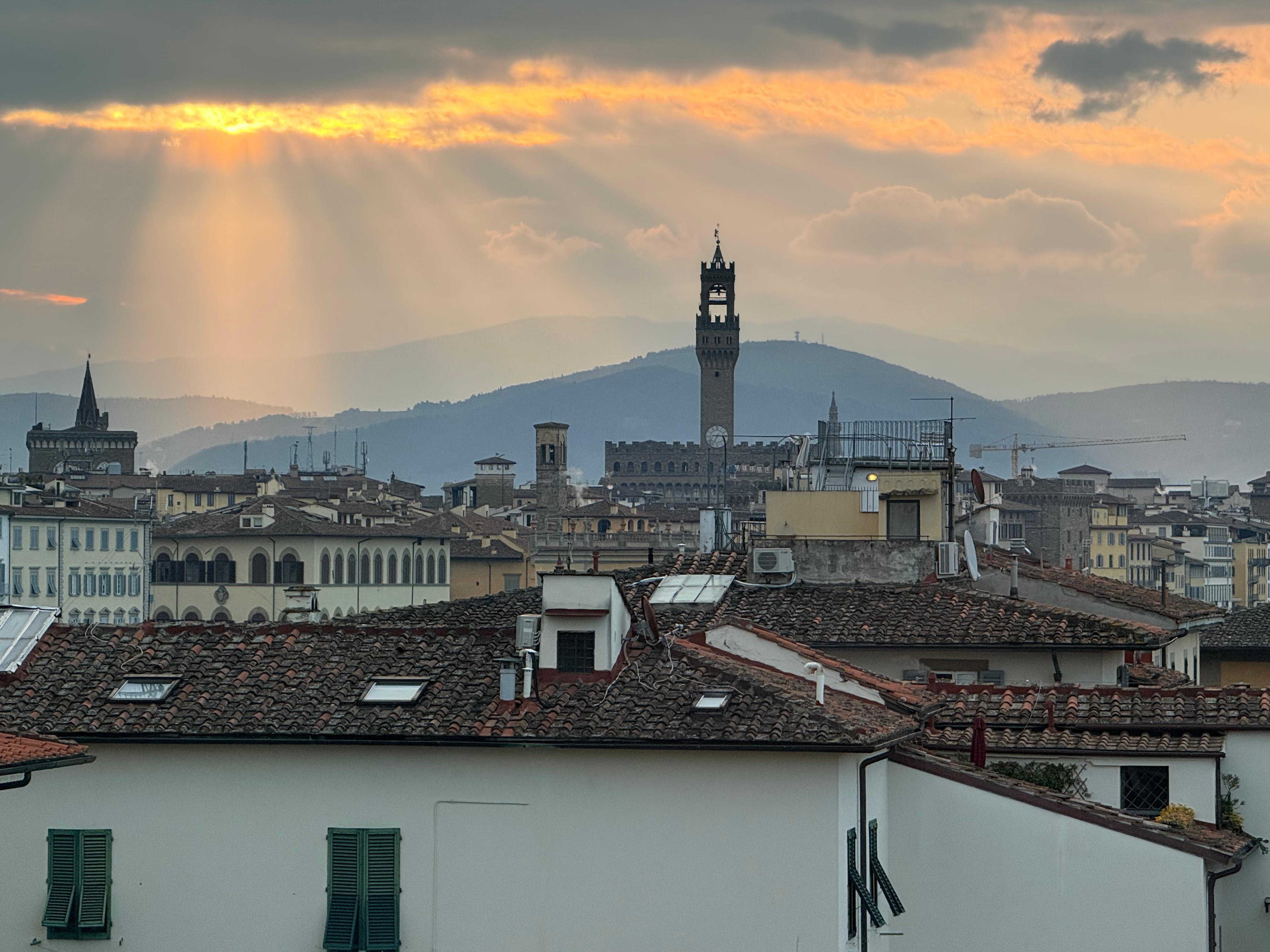 Morning view from the balcony that wraps around the unit.