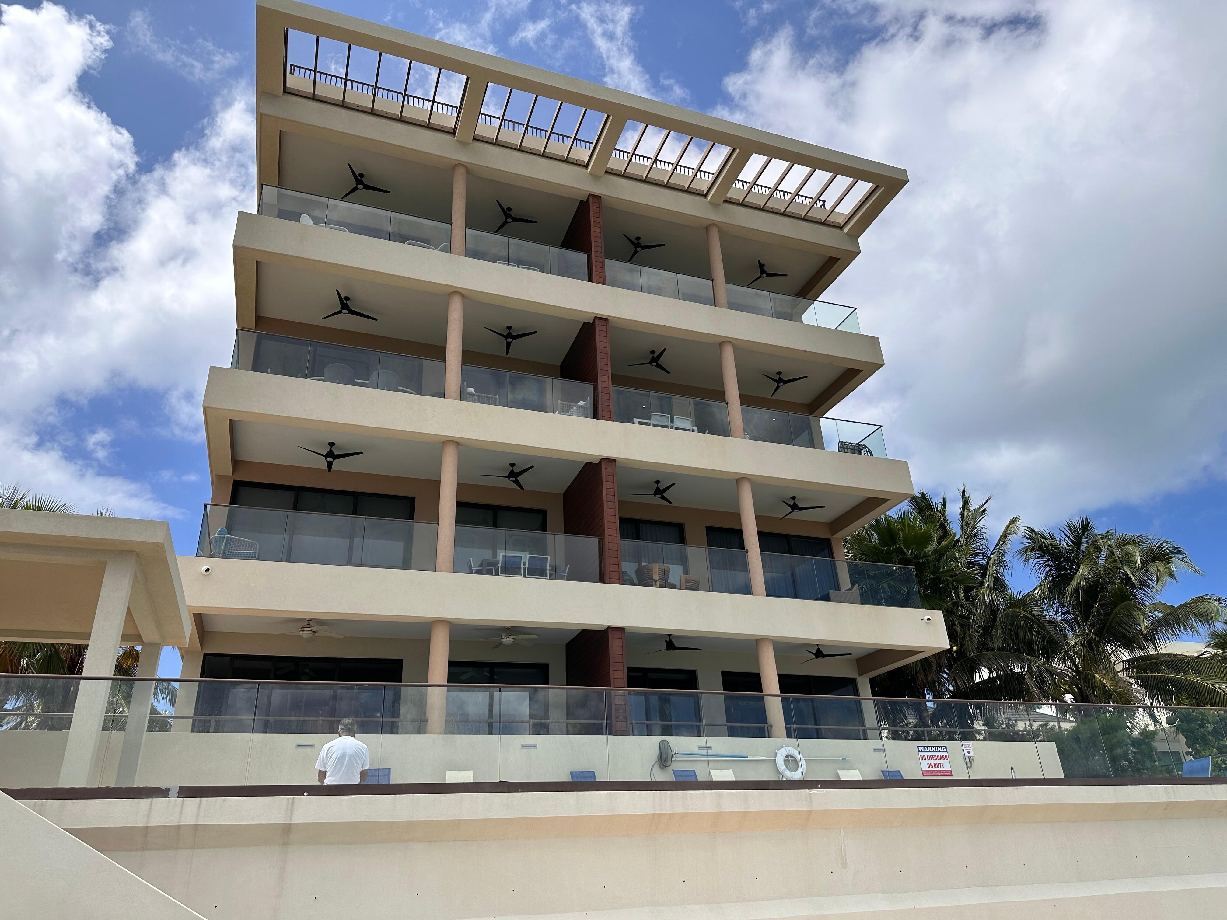 Property view from the ocean facing side
