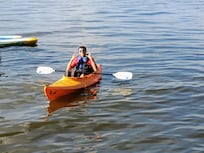Enjoying the kayak