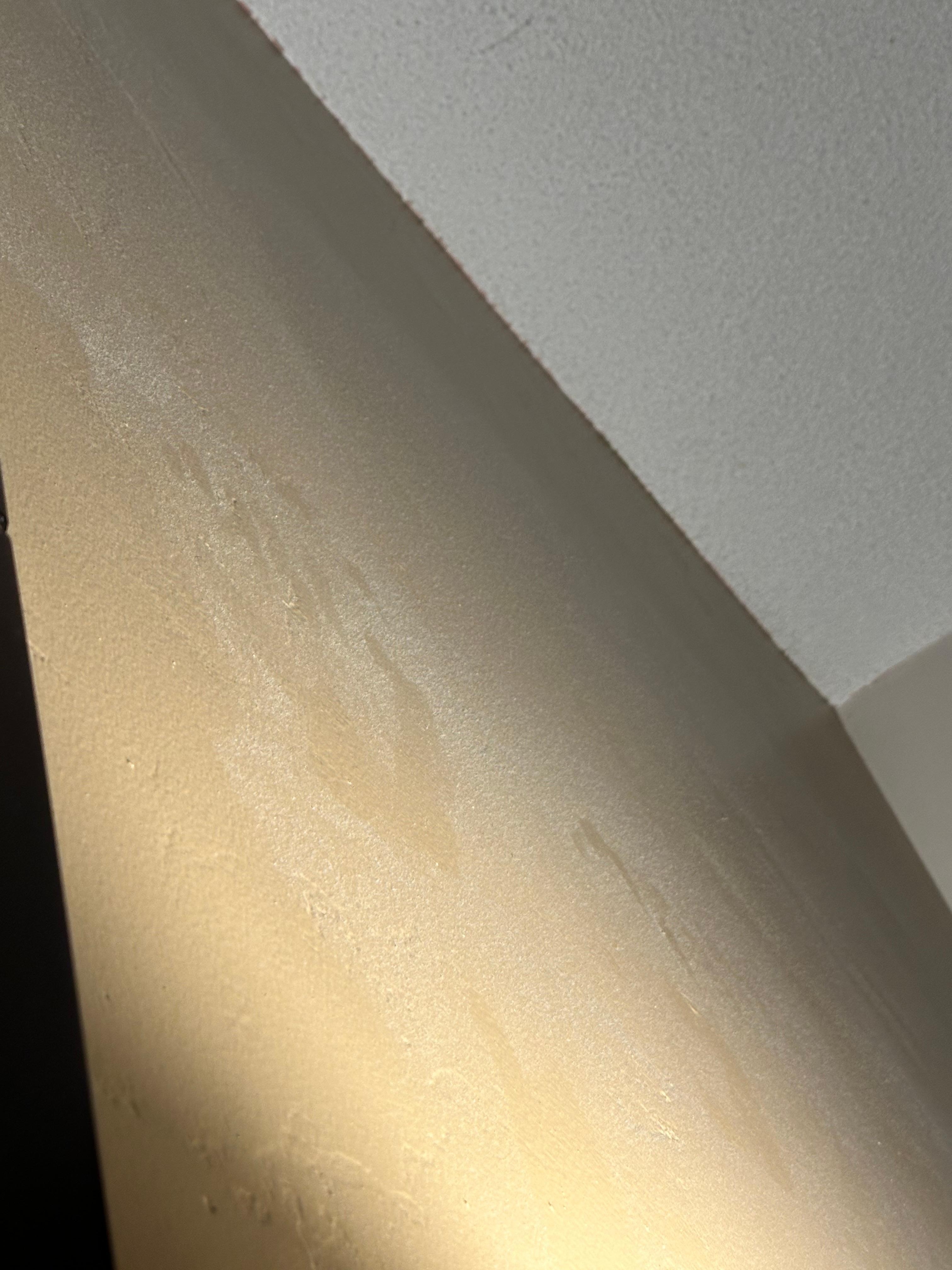 Thick dust on wall