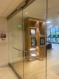 Loved the gym cold towels & water dispenser