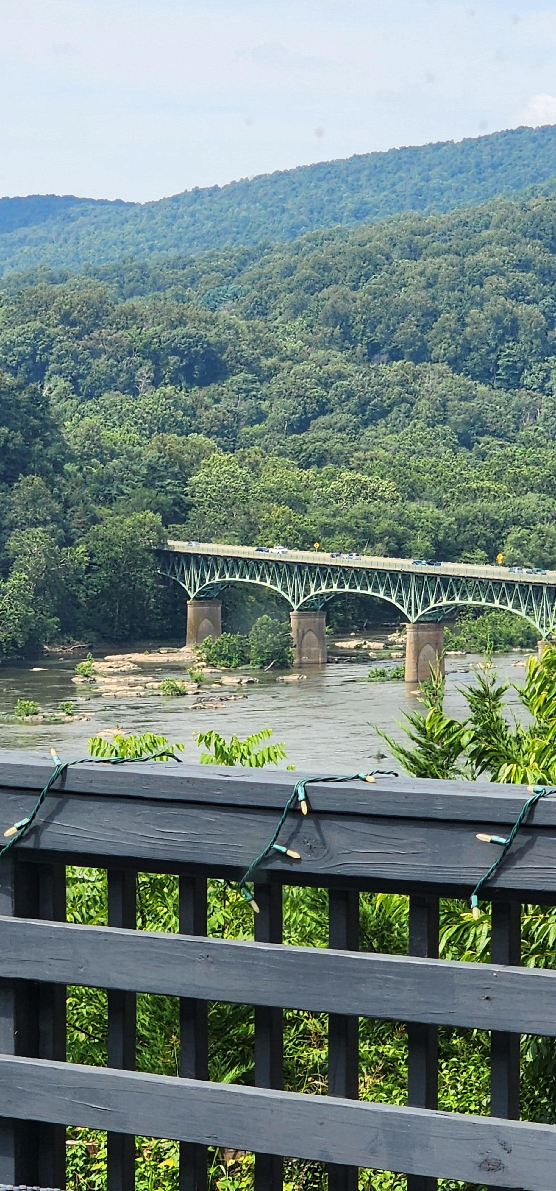 Morning view from balcony. 