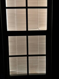We put paper towels on the edges of the curtains