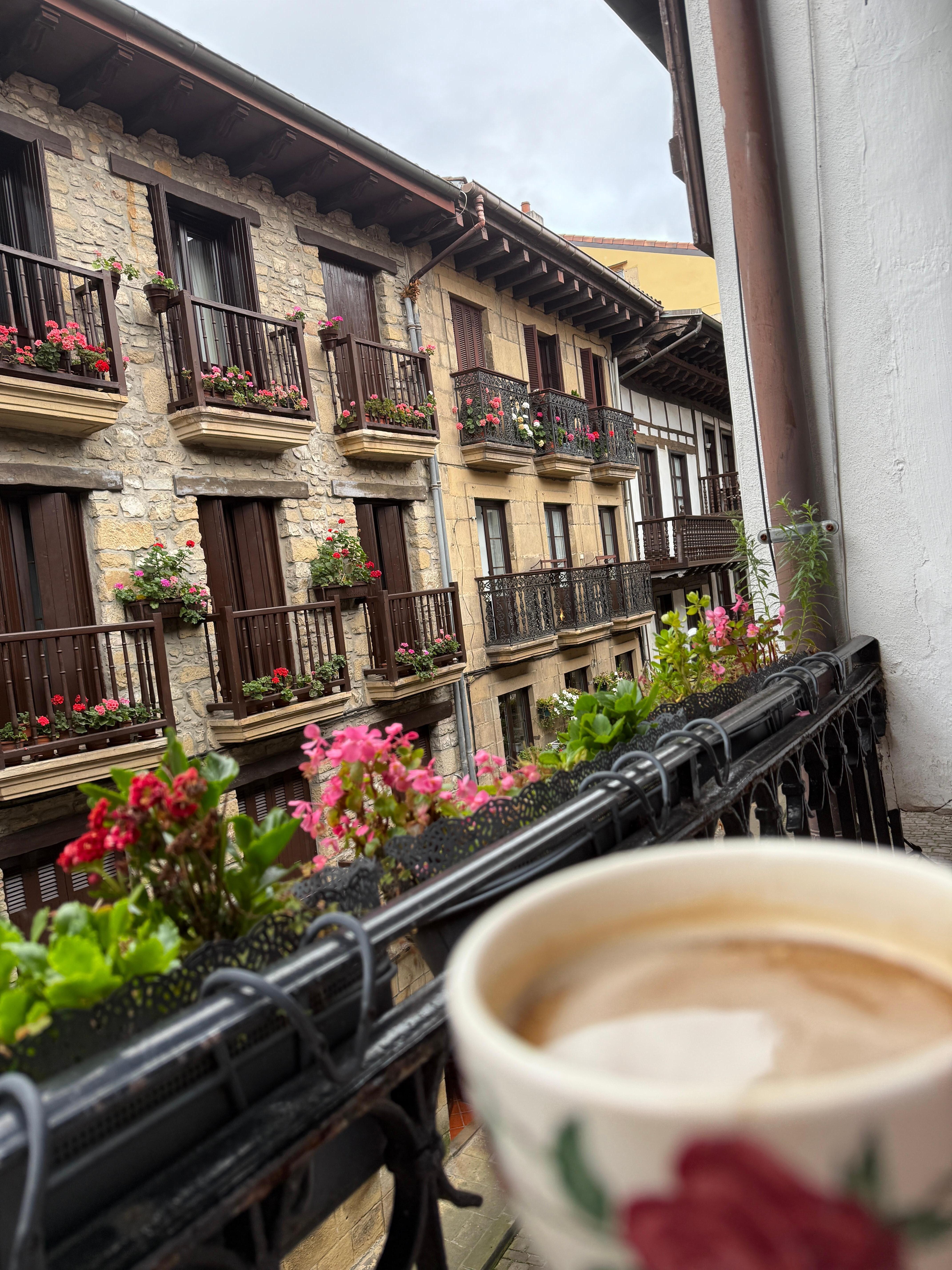breakfast on the balcony