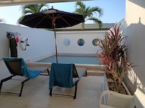 We had a room with a small pool.