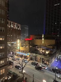 View looks out on the beautiful Fox Theater.
