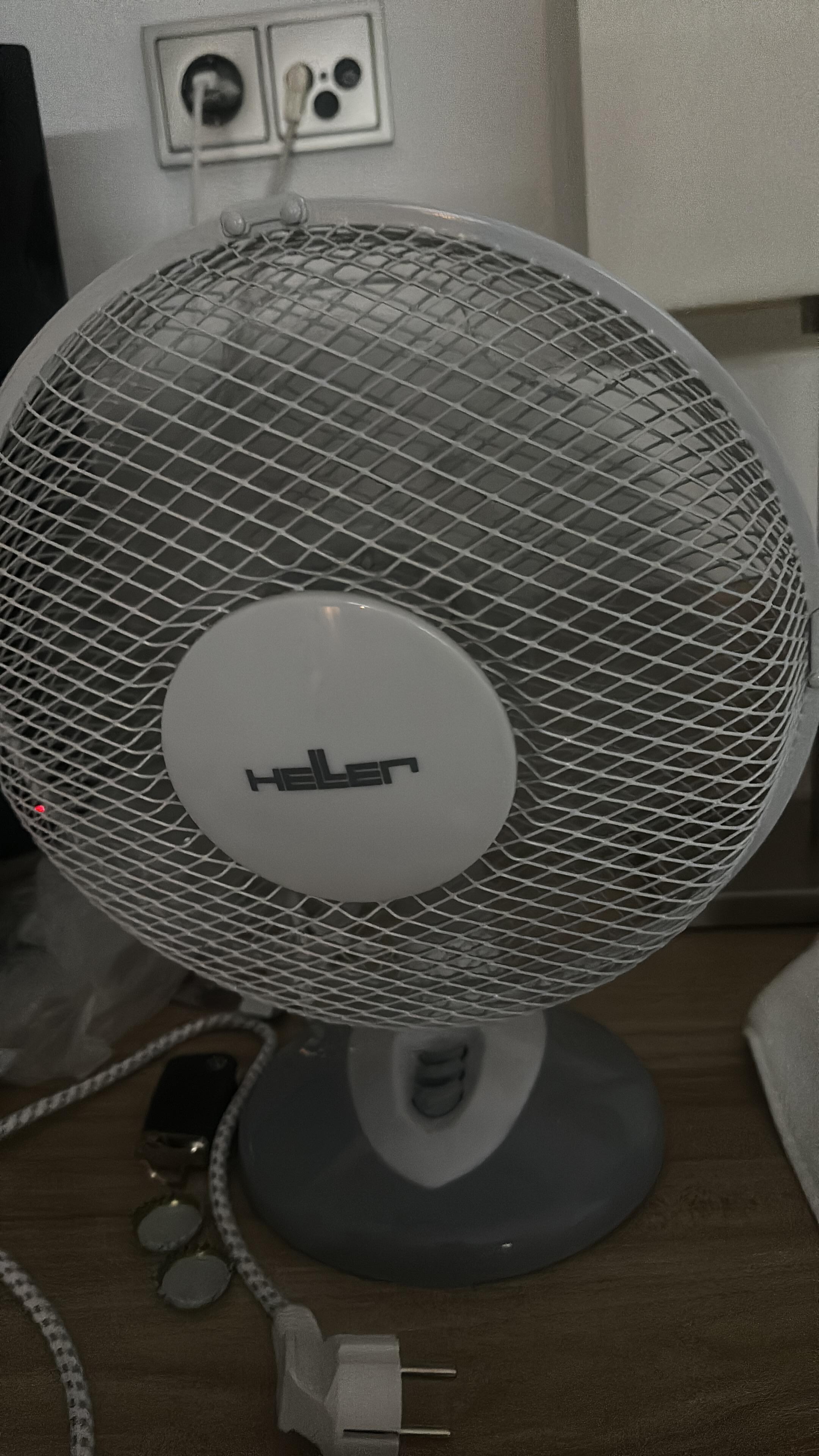  No air condition in the room just fan.