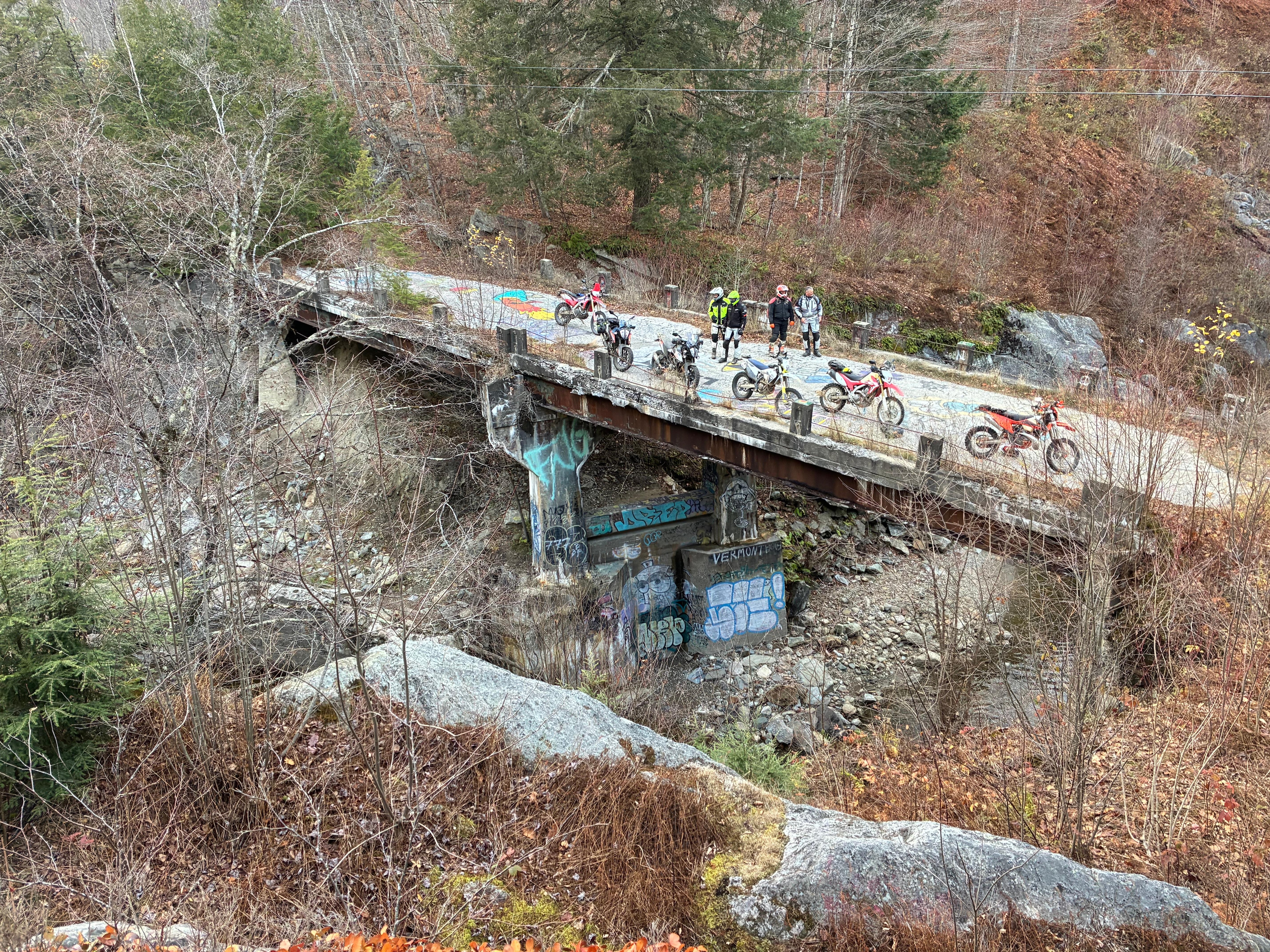 Abandon bridge trestle off of VT-100