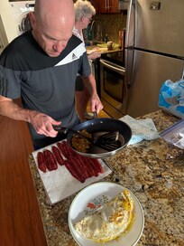 Kitchen with supplies. Got breakfast items at target