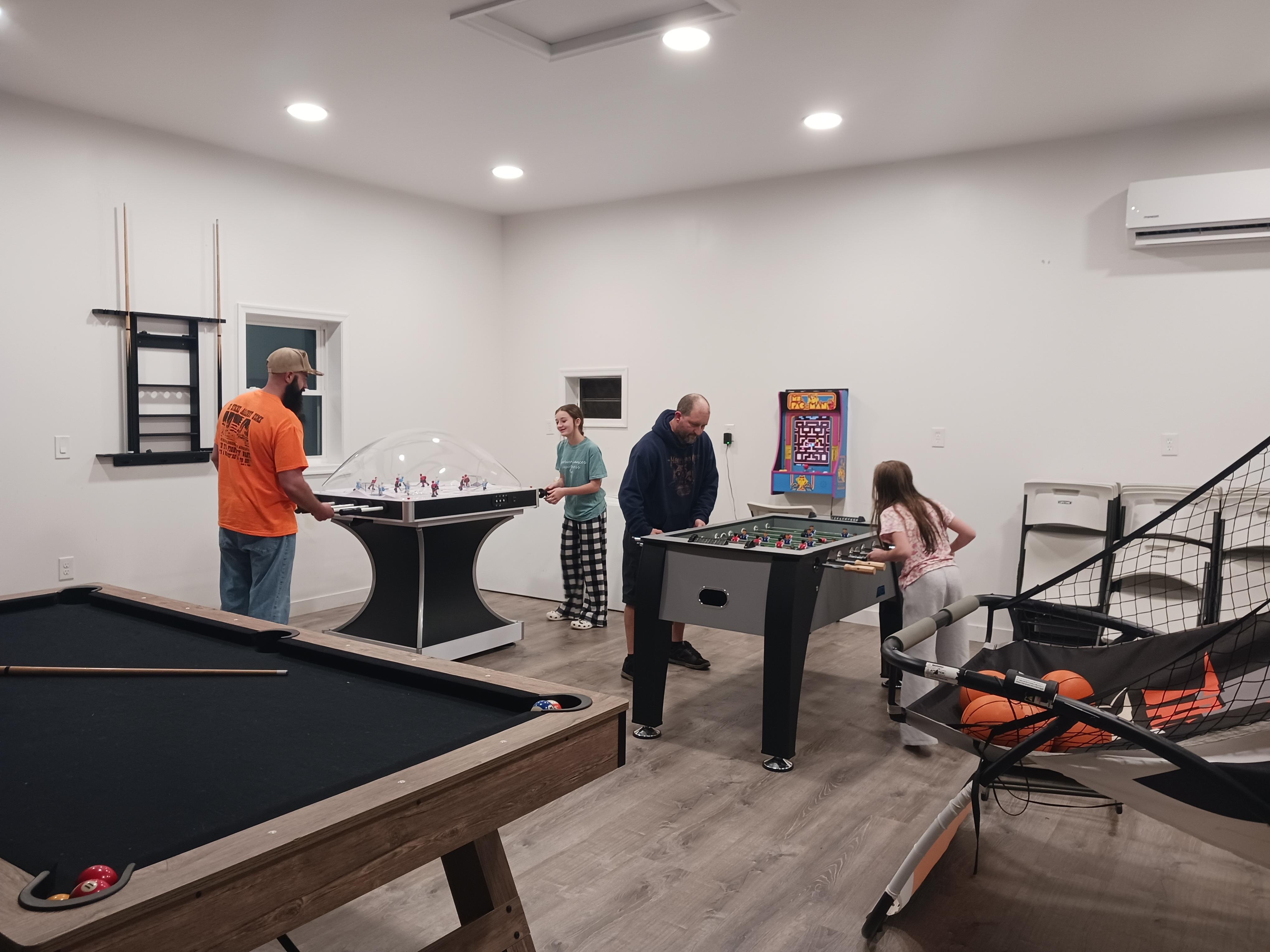 So much to play with in the game room!