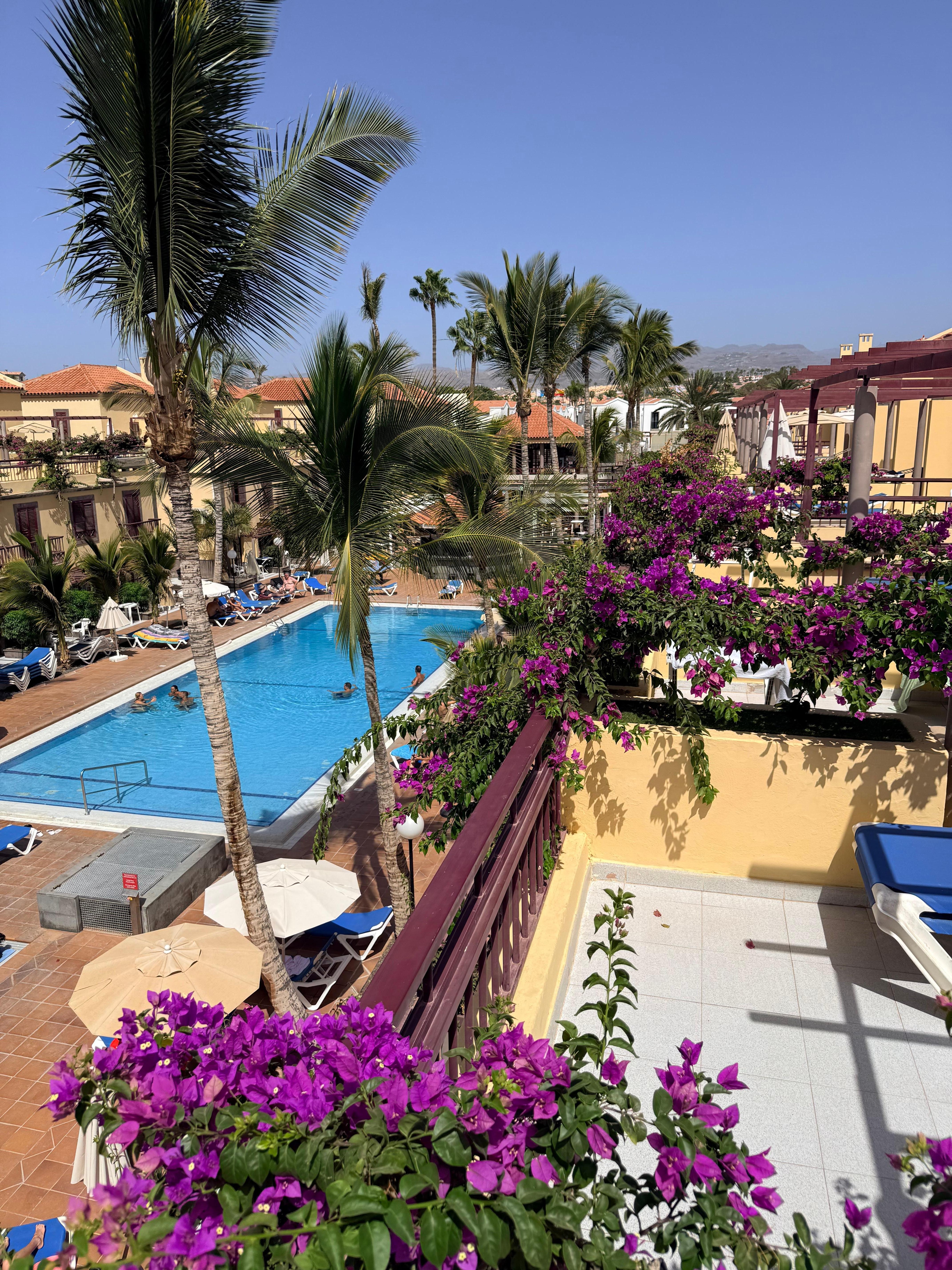 View from our private sun terrace 