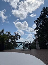 View from terrace outside restaurant