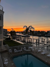 Sunrise from the balcony.