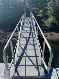 metal walk to dock