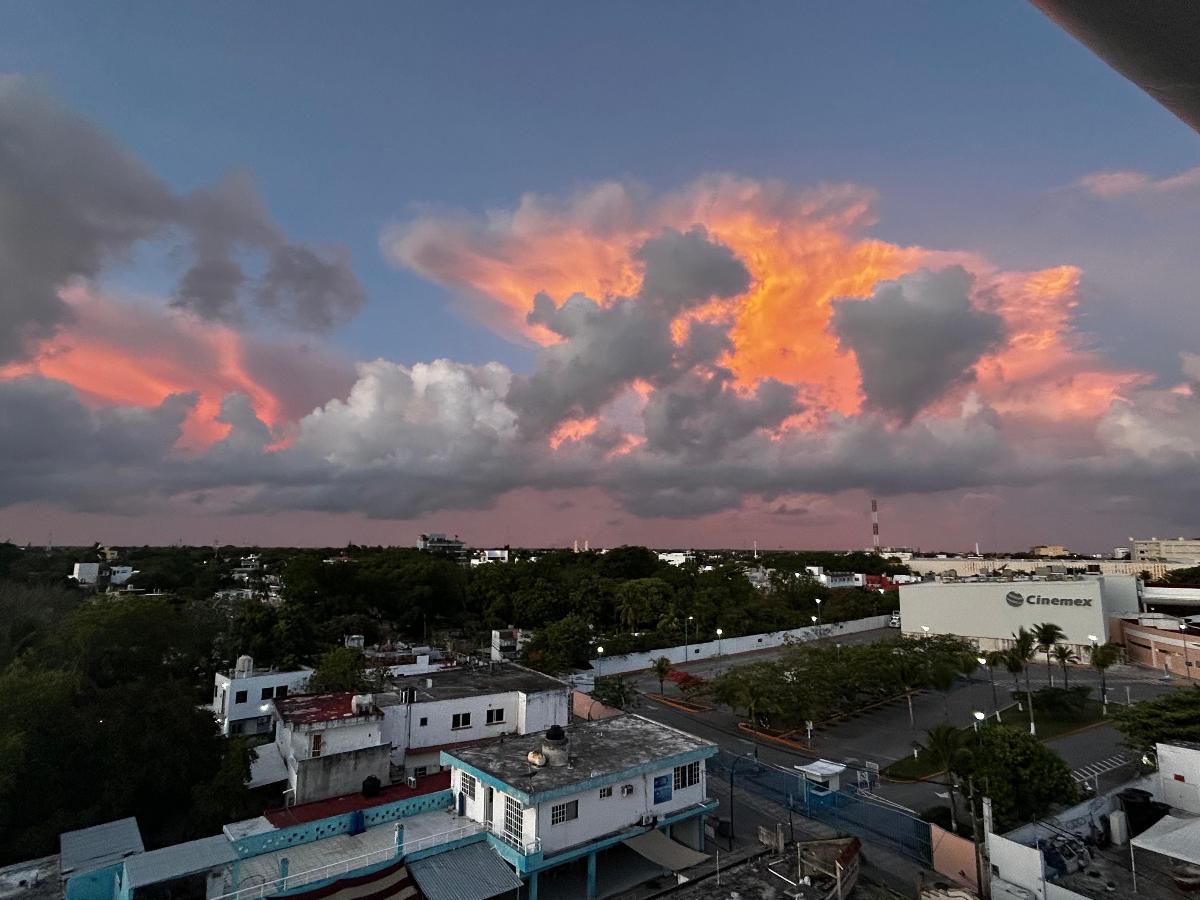 Sunrise from balcony
