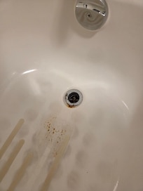 What was found in the shower