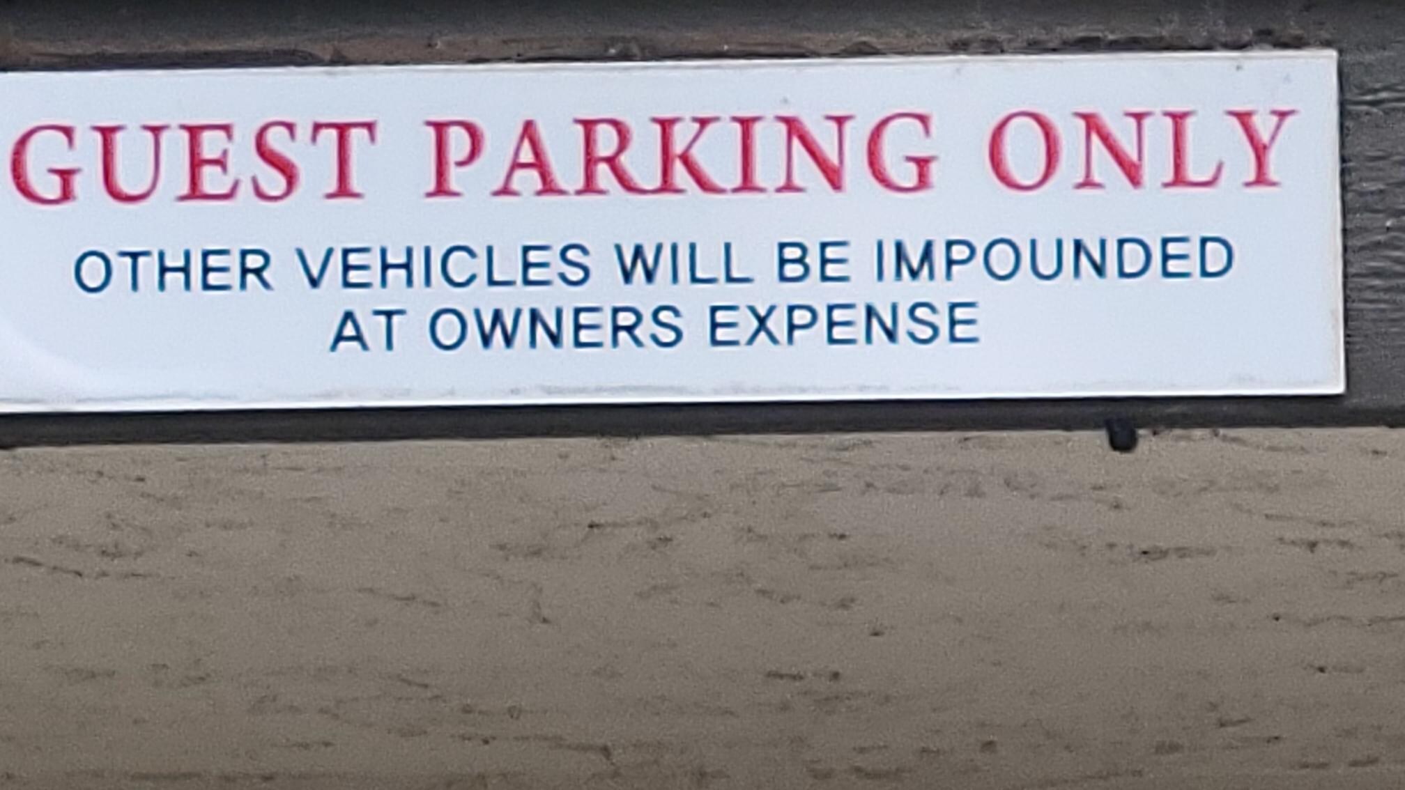Why are non guests parking there?