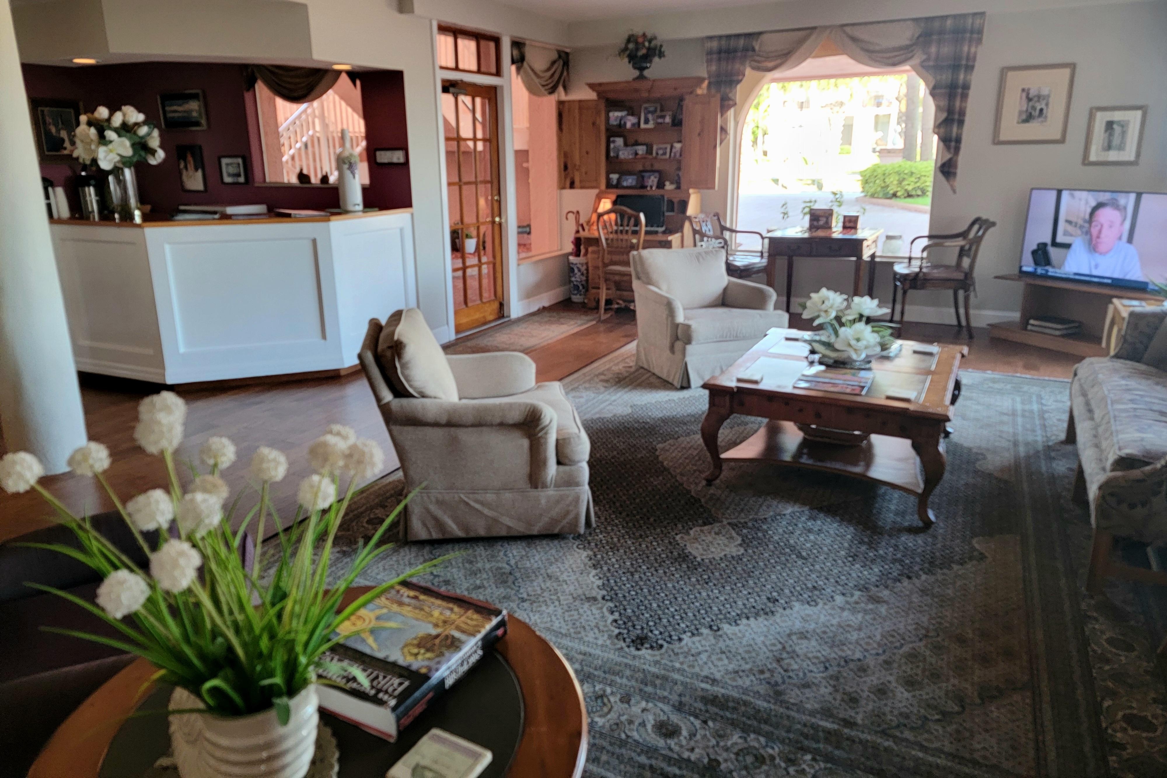 Reception area