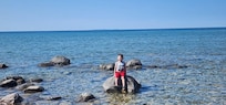 Gray on Lake Michigan
