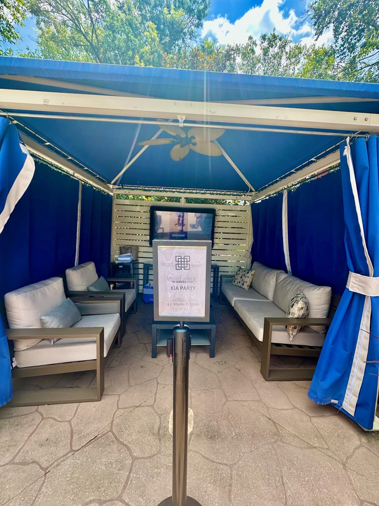 Cabana rental with poolside service 10/10