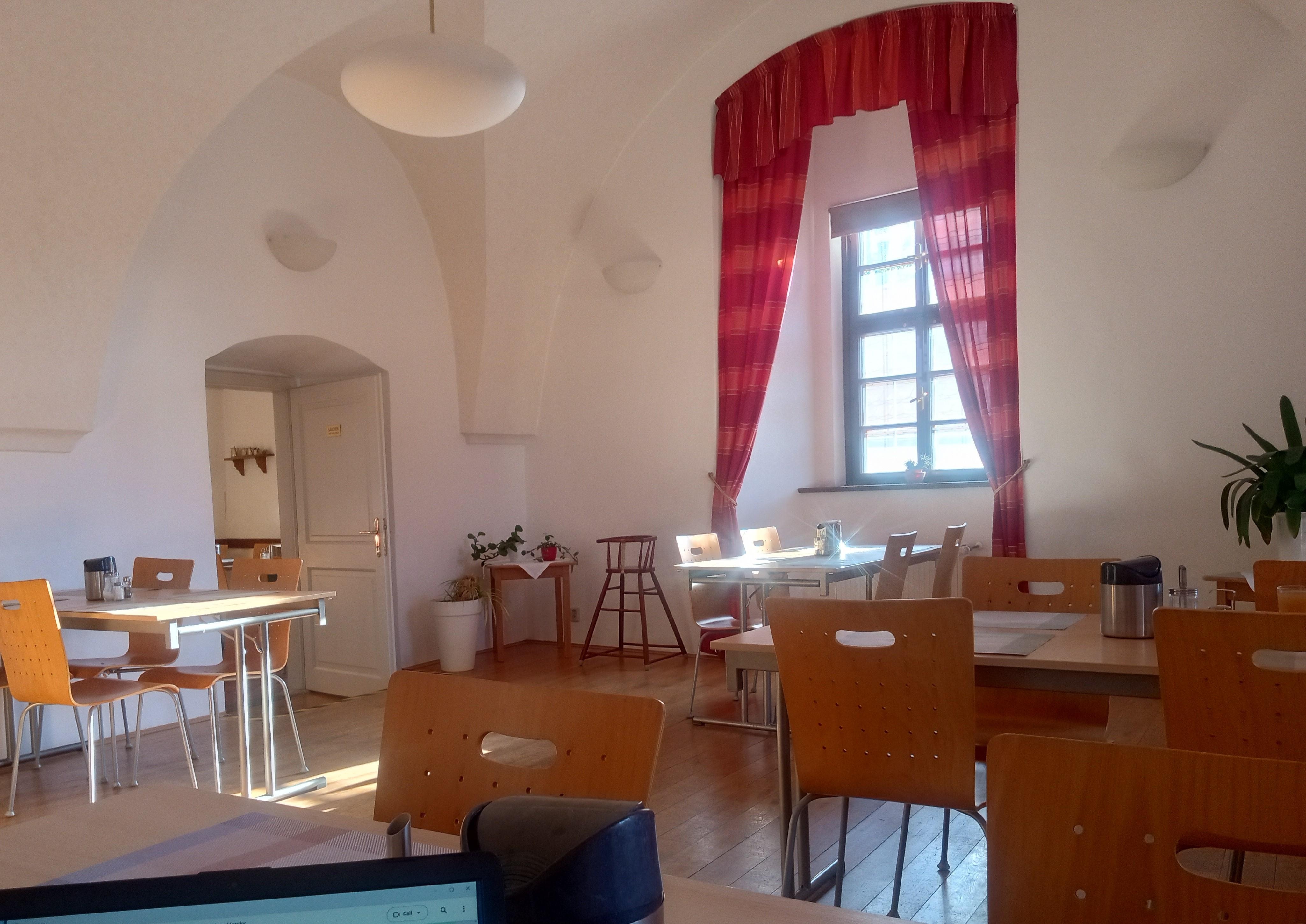 One of the rooms for the breakfast.