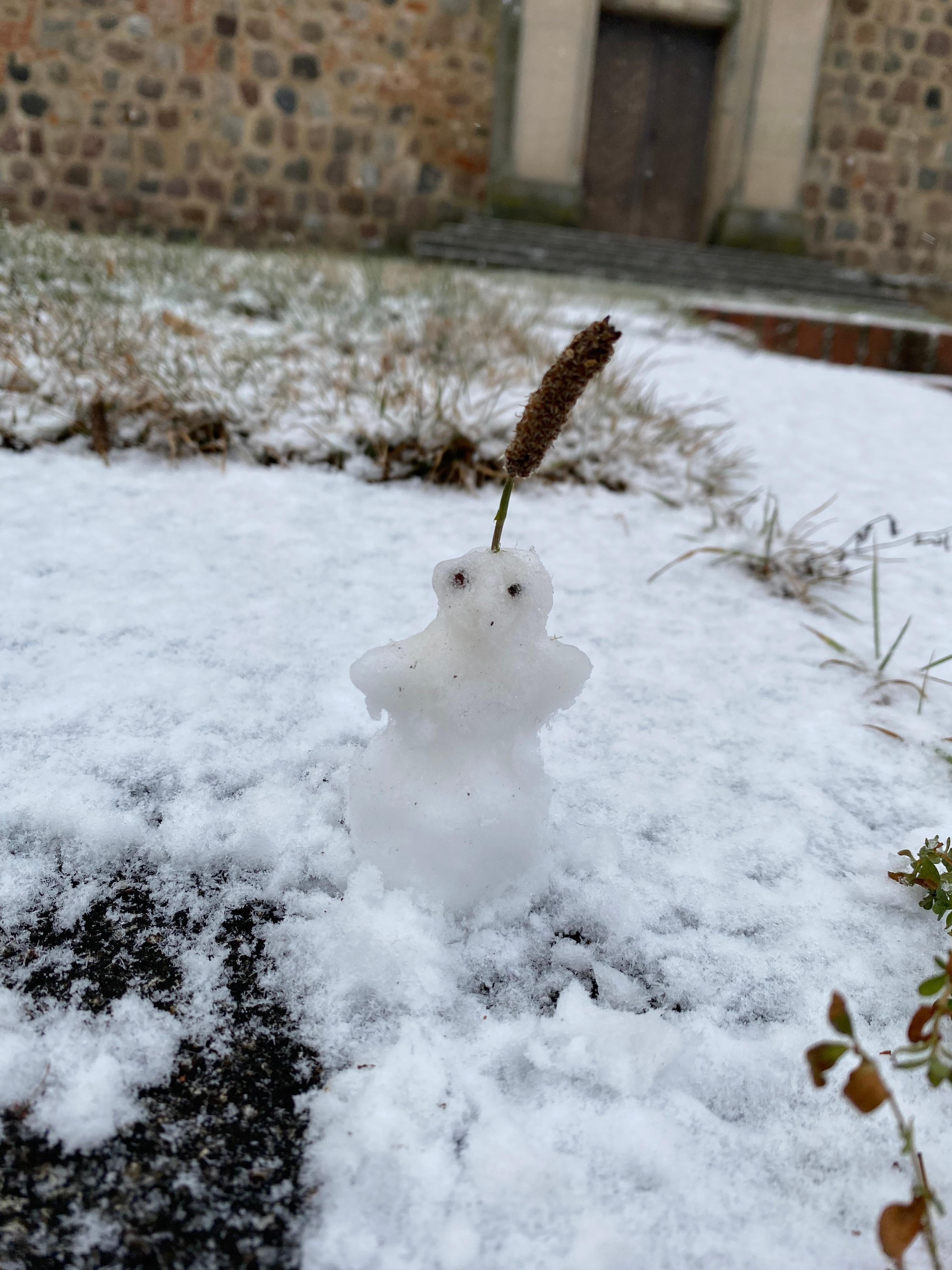 Mini Schneemann gebaut😅
