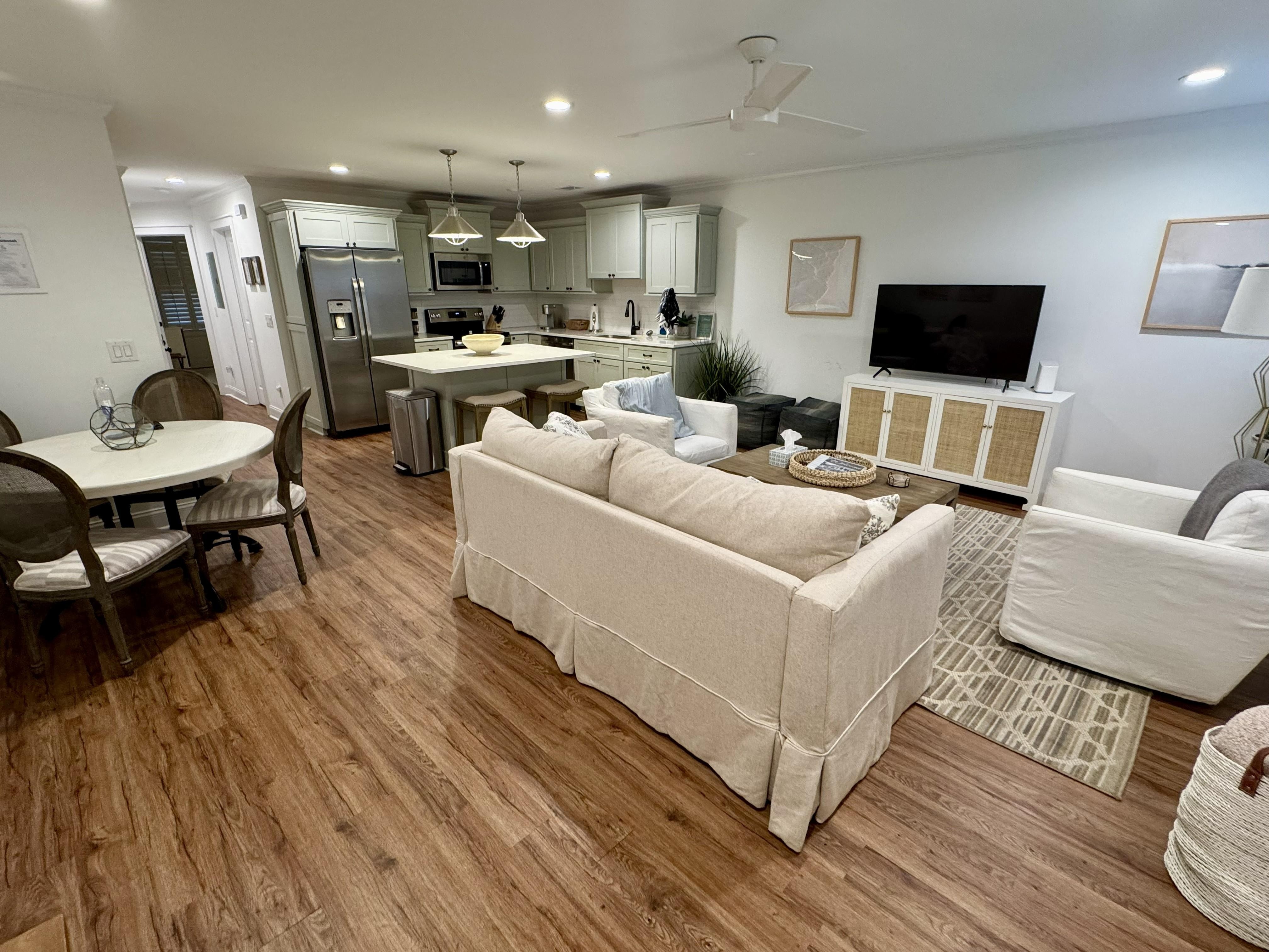 Apartment entry/living room.