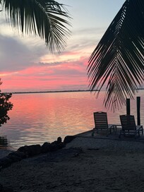 This is what we woke up to and was able to relax, read a chapter, and watch the sunrise