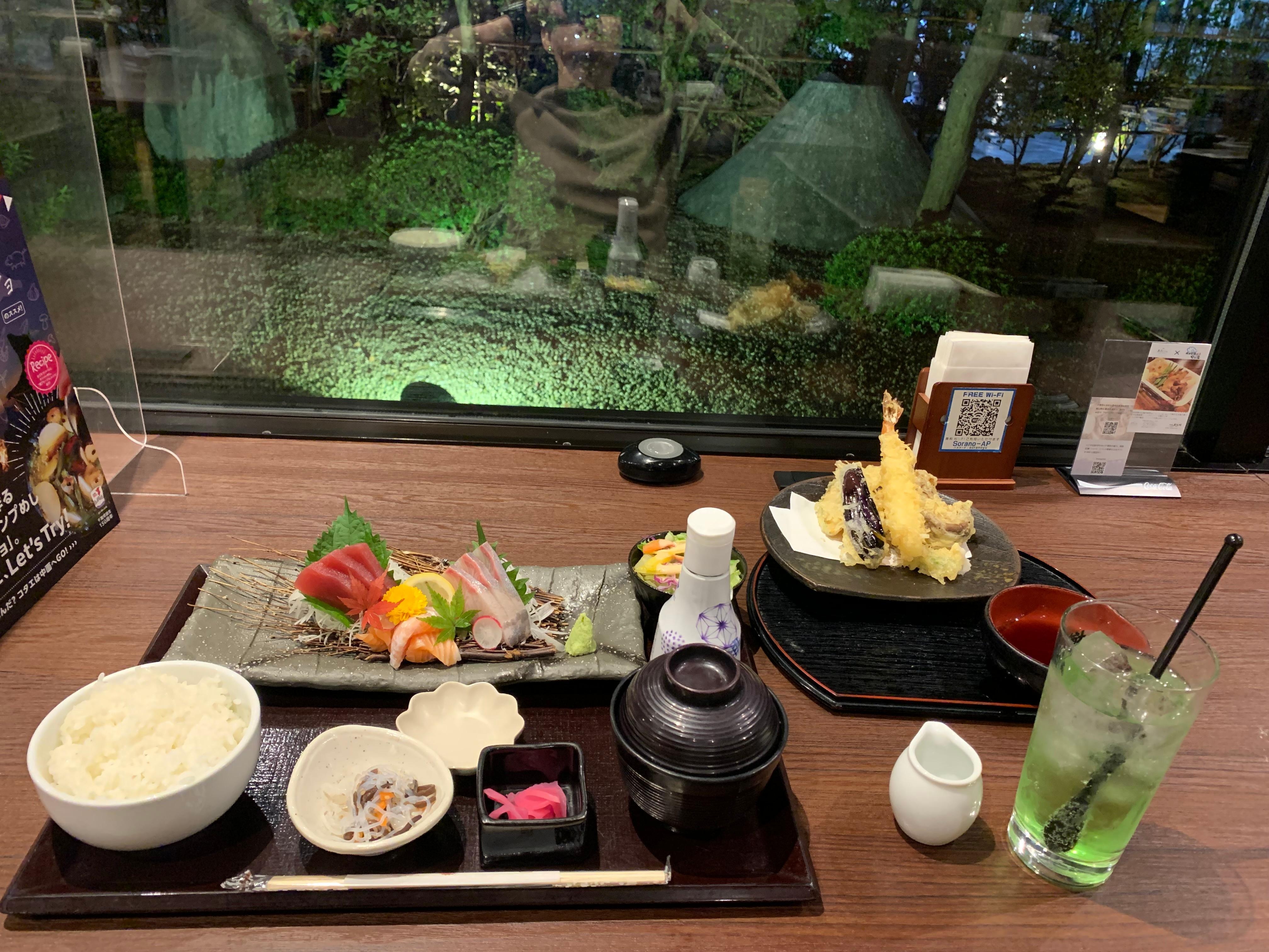 Good Japanese offerings at the restaurant.