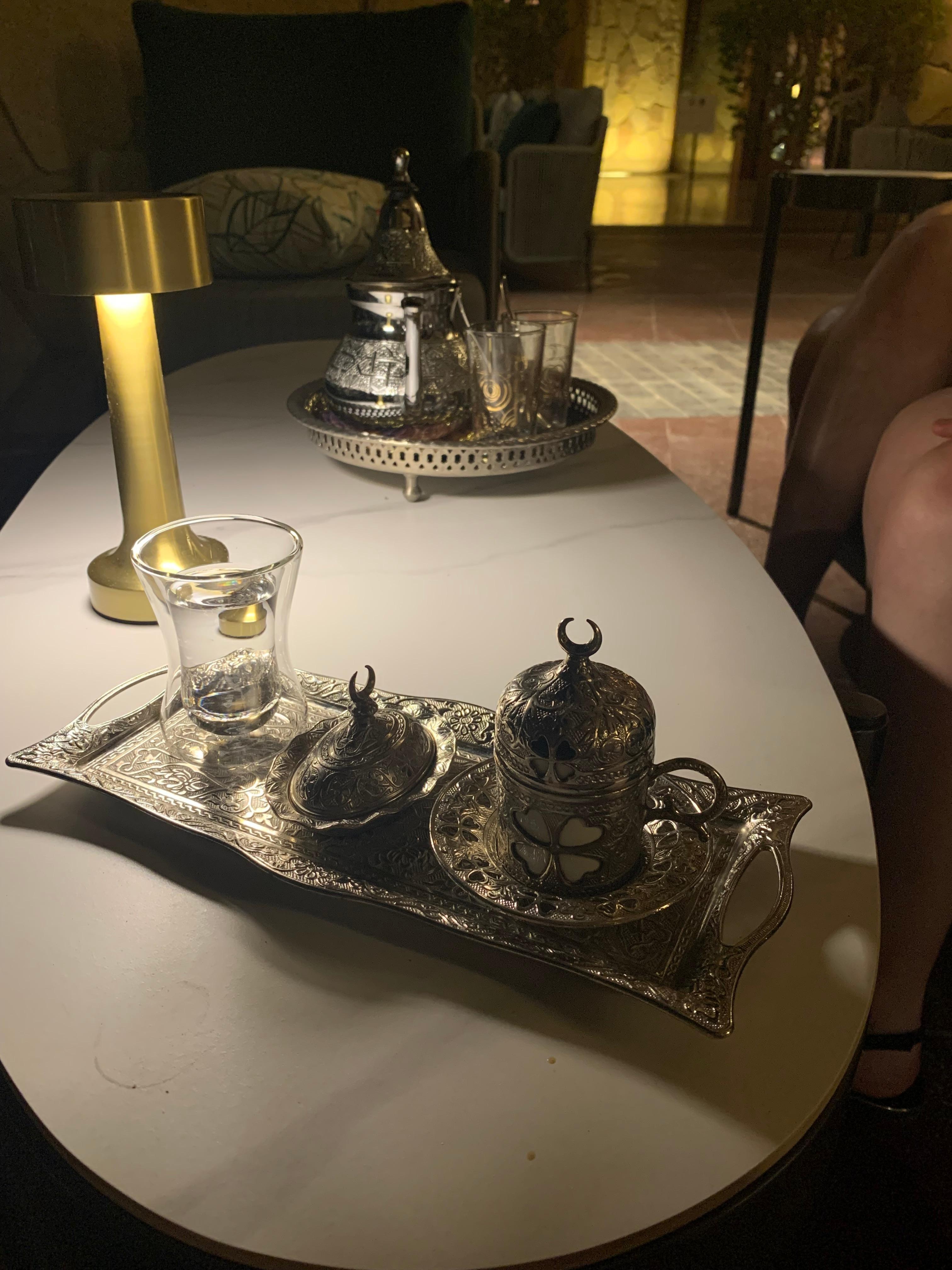 Relax for coffee or tea.