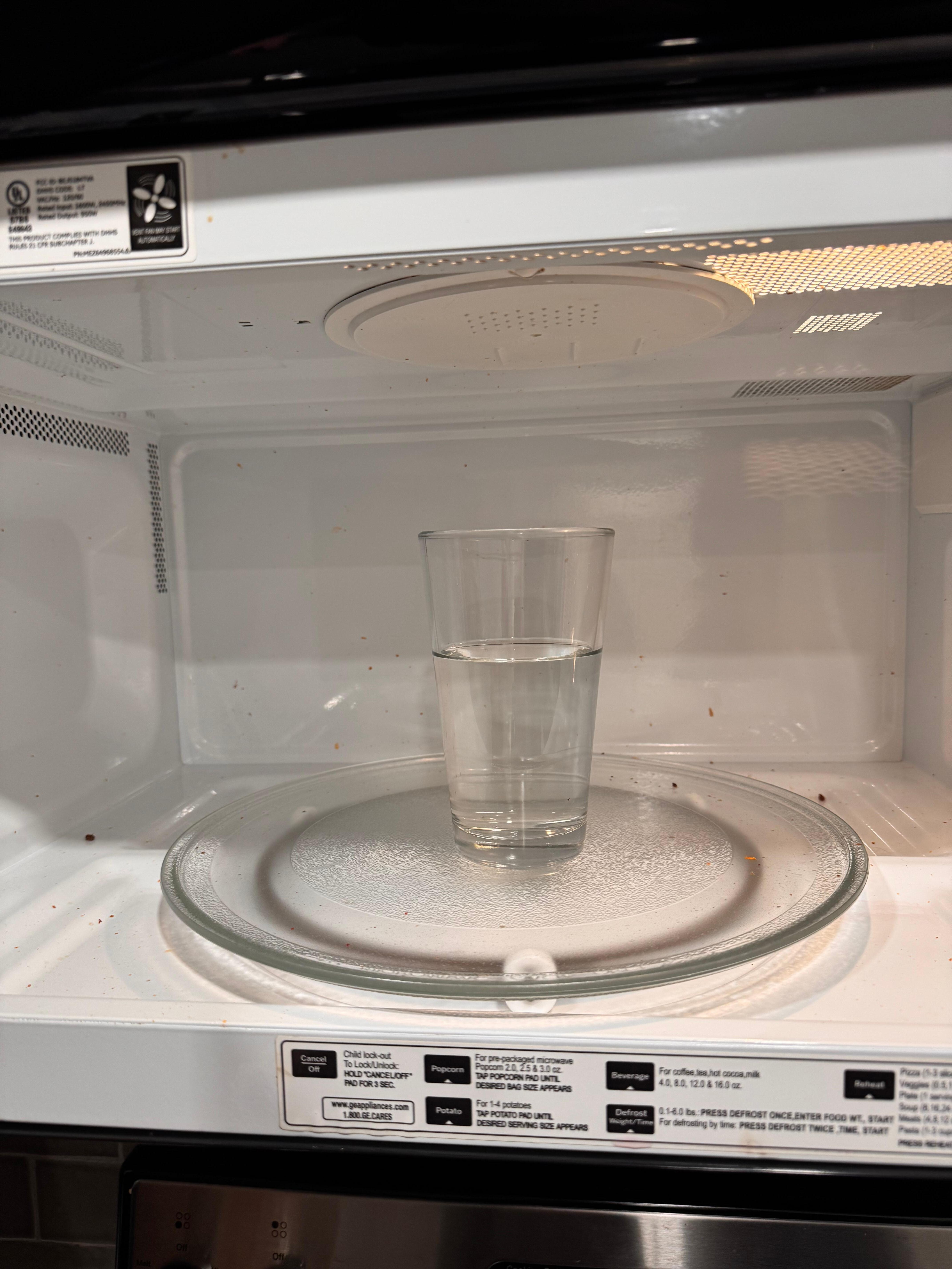 Left in microwave upon arrival 