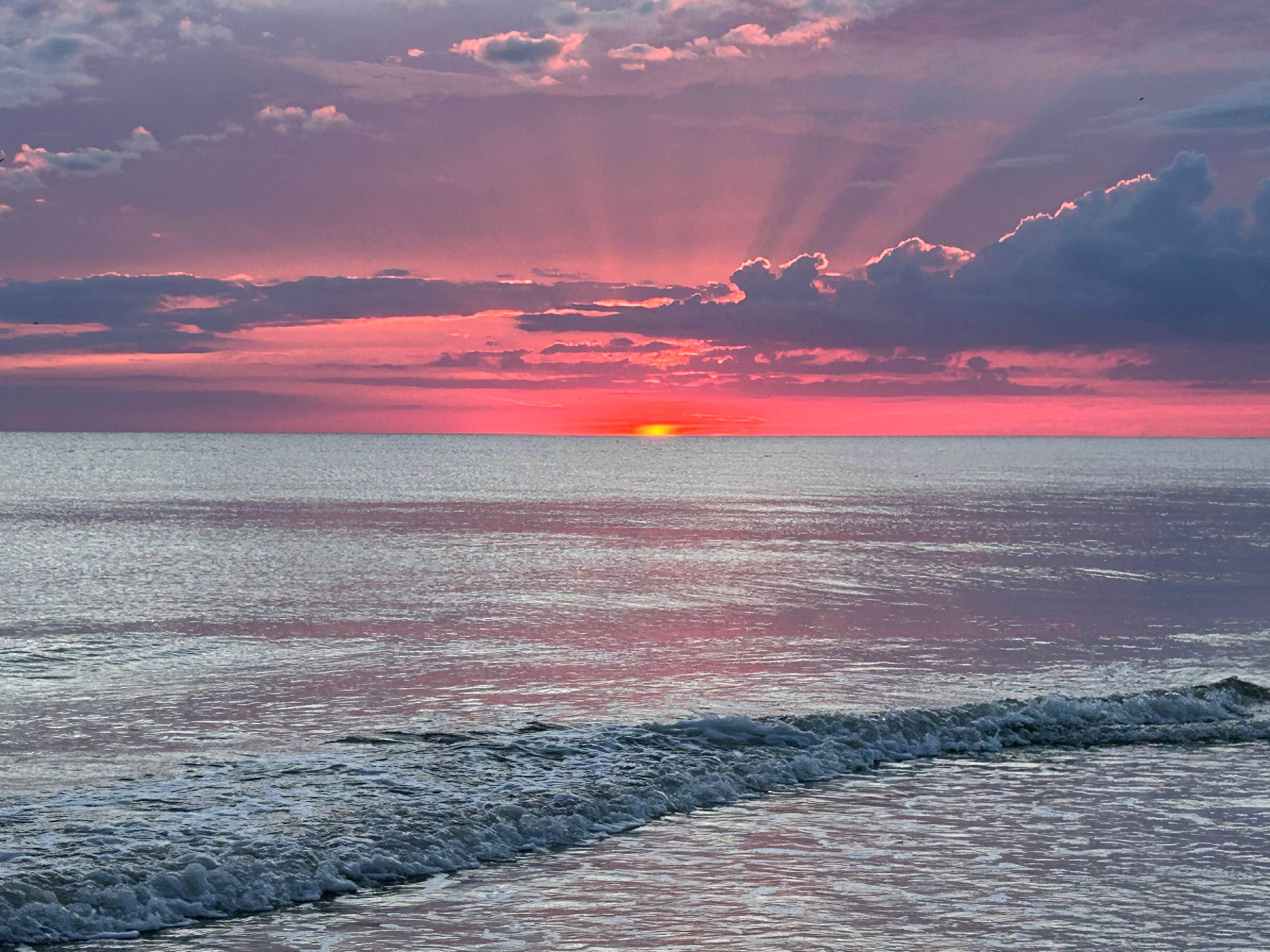 Views from across the street at the beach. 💕