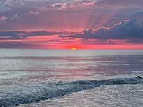 Views from across the street at the beach. 💕