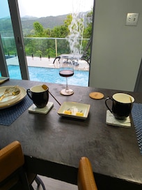 Dining and patio view