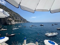 Marina di Praiano from Il Pirata restaurant