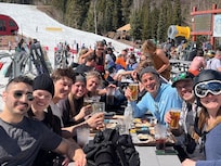 Lunch at BBQ on the mtn with DJ! So fun!