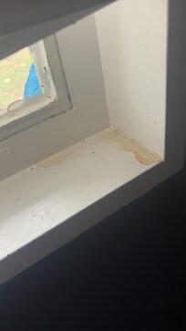 Window seal dirty.