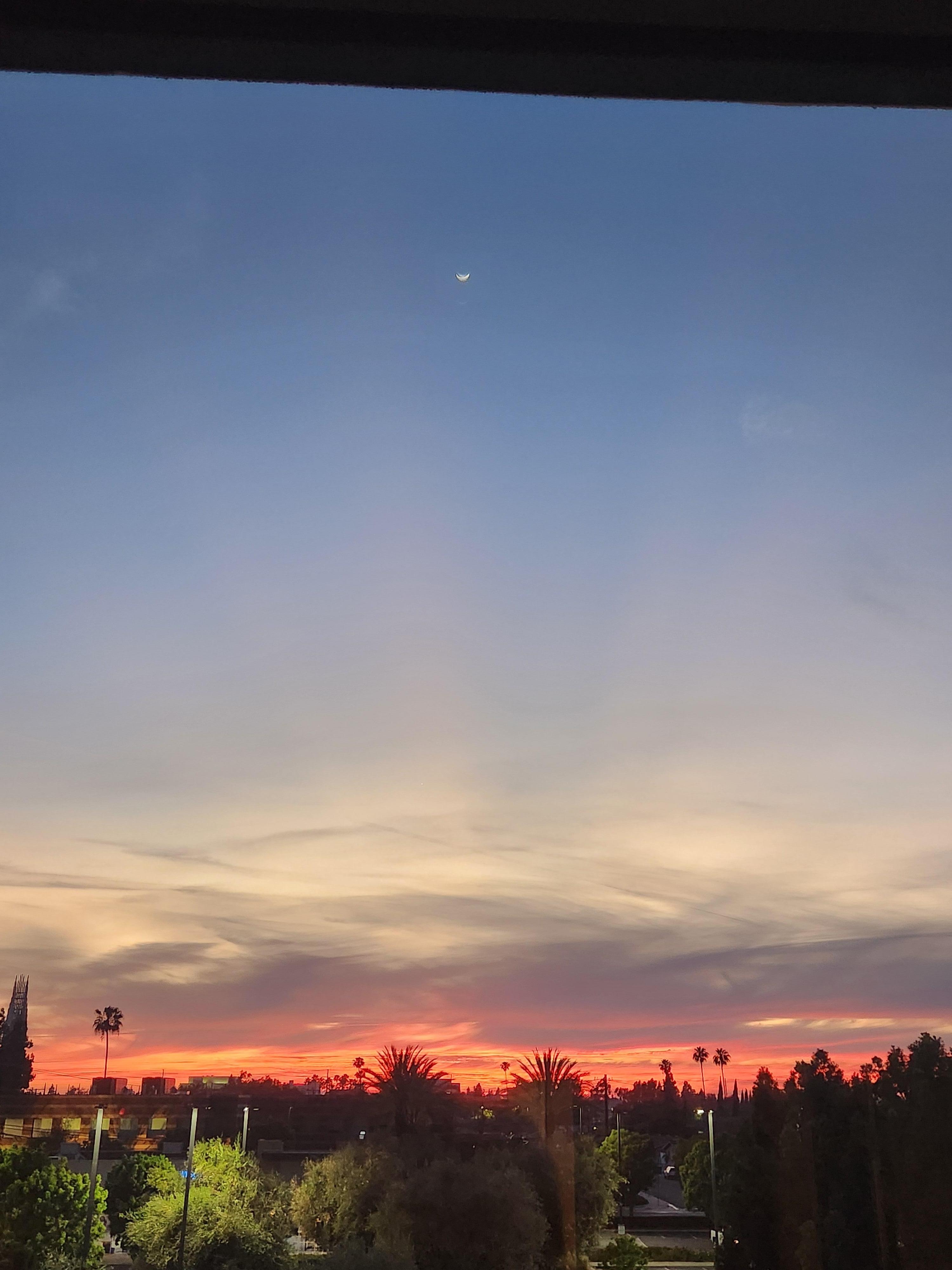 Was able to catch the sunset and Disneyland fireworks. 