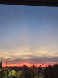 Was able to catch the sunset and Disneyland fireworks.